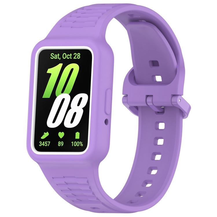 For  Huawei Band 9 Two Color Frame Integrated Silicone Watch Band(Purple) - free shipping - PMc TechLife - Order now!