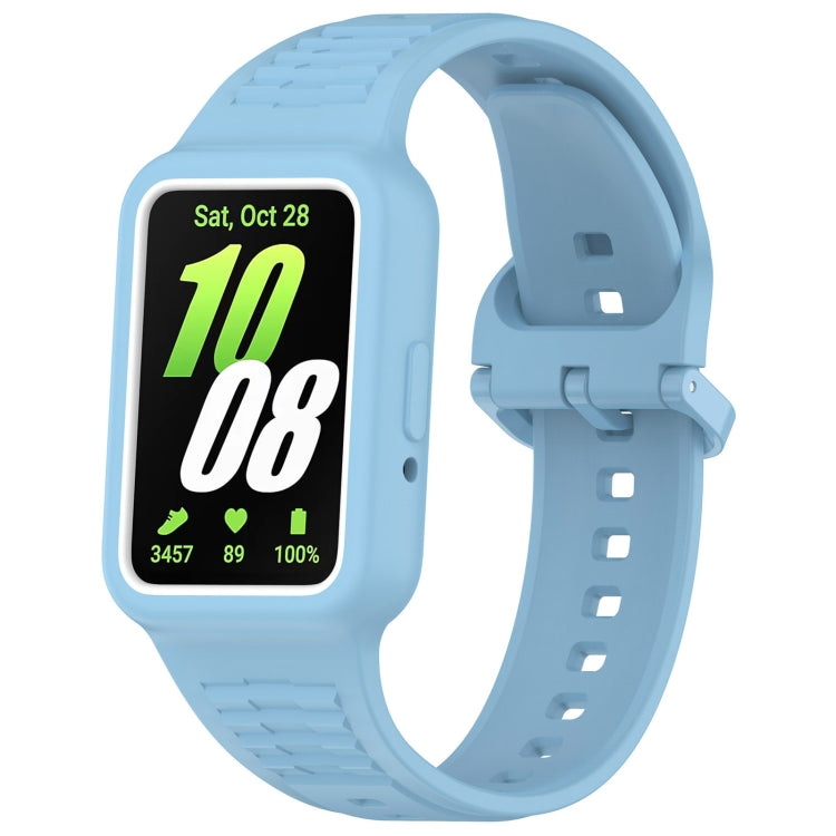 For  Huawei Band 8 Two Color Frame Integrated Silicone Watch Band(Sky Blue) - free shipping - PMc TechLife - Order now!