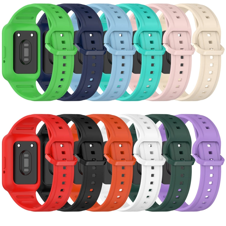 For  Huawei Band 9 Two Color Frame Integrated Silicone Watch Band(White) - free shipping - PMc TechLife - Order now!