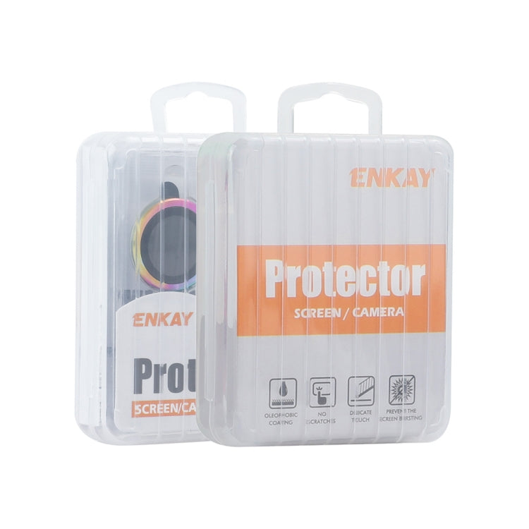 For iPhone 16 Pro / 16 Pro Max ENKAY Hat-Prince AR 9H Rear Lens Aluminium Alloy Tempered Glass Film(Silver) - iPhone 16 Pro Tempered Glass by ENKAY | Online Shopping South Africa | PMC Jewellery | Buy Now Pay Later Mobicred