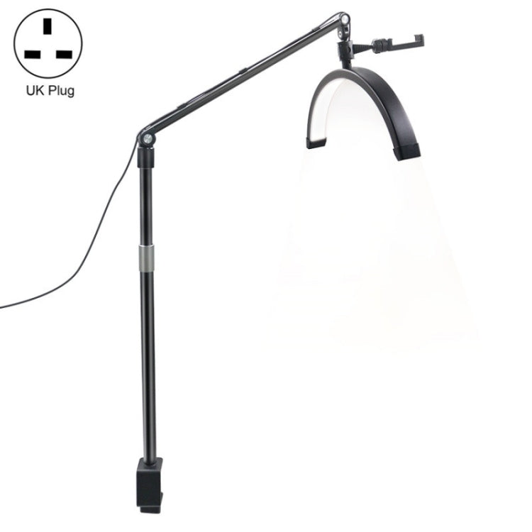 D-M30X 23 inch Half Moon Shape Beauty Manicure Lamp Curved Fill Light, Plug:UK Plug - Selfie Light by PMC Jewellery | Online Shopping South Africa | PMC Jewellery | Buy Now Pay Later Mobicred