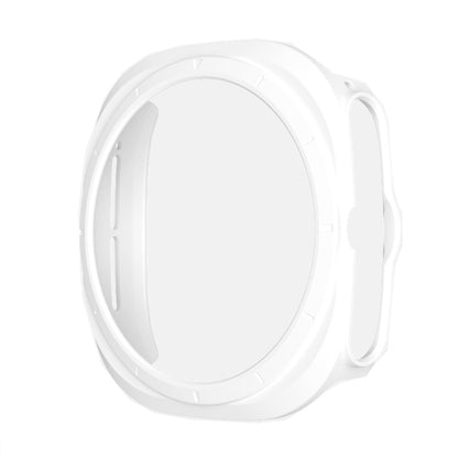 For Samsung Galaxy Watch Ultra 47mm Hollowed PC Watch Protective Case(White) - Watch Cases by PMC Jewellery | Online Shopping South Africa | PMC Jewellery | Buy Now Pay Later Mobicred