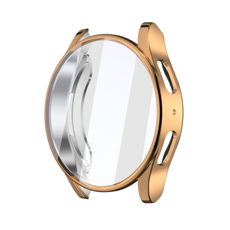 For Samsun Galaxy Watch 7 44mm Full Coverage TPU Electroplated Watch Protective Case(Rose Gold) - Watch Cases by PMC Jewellery | Online Shopping South Africa | PMC Jewellery | Buy Now Pay Later Mobicred