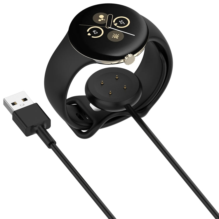 For Fitbit Ace LTE USB-A Interface Smart Watch Magnetic Charging Cable(Black) - Charger by PMC TechLife | Online Shopping South Africa | PMC TechLife | Buy Now Pay Later Mobicred