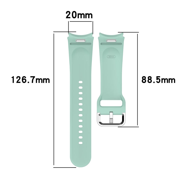 For Samsung Galaxy Watch FE 40mm Solid Color Silver Buckle Quick Release Silicone Watch Band(Midnight Blue) - free shipping - PMC TechLife - Order now!