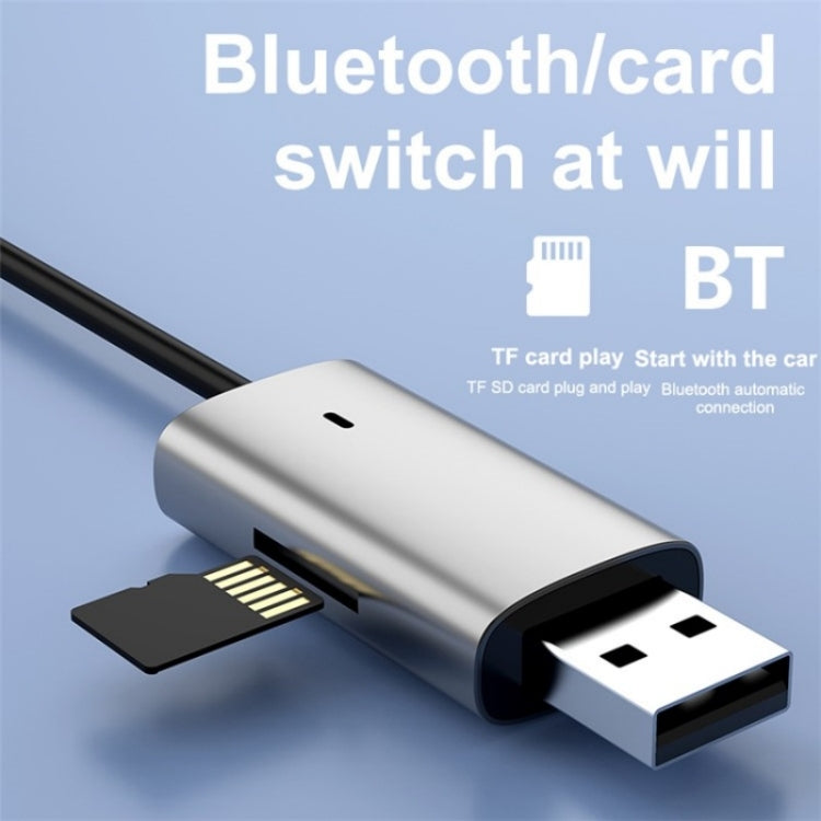 M01 Car Bluetooth Receiver Hands-Free Call  3.5mm AUX Stereo Car Wireless Adapter - Bluetooth Car Kits by PMC Jewellery | Online Shopping South Africa | PMC Jewellery | Buy Now Pay Later Mobicred