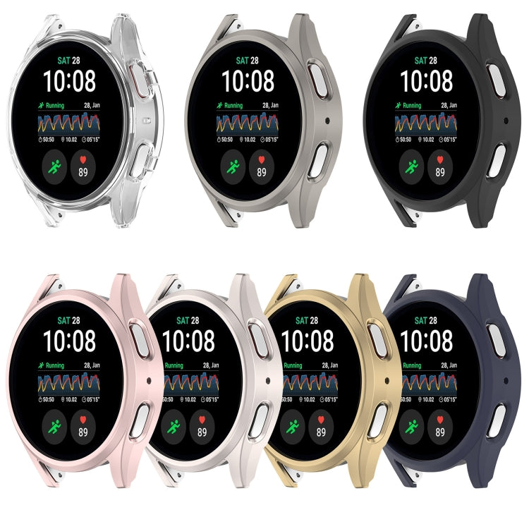 For Sansung Galaxy Watch 7 44mm Half Pack Hollow PC Watch Protective Case(Transparent White) - Watch Cases by PMC TechLife | Online Shopping South Africa | PMC TechLife | Buy Now Pay Later Mobicred