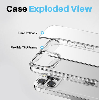 For iPhone 16 Pro Max NORTHJO 5 in 1 Clear Phone Case with 2pcs Screen Film + 2pcs Camera Lens Film - iPhone 16 Pro Max Cases by NORTHJO | Online Shopping South Africa | PMC Jewellery | Buy Now Pay Later Mobicred