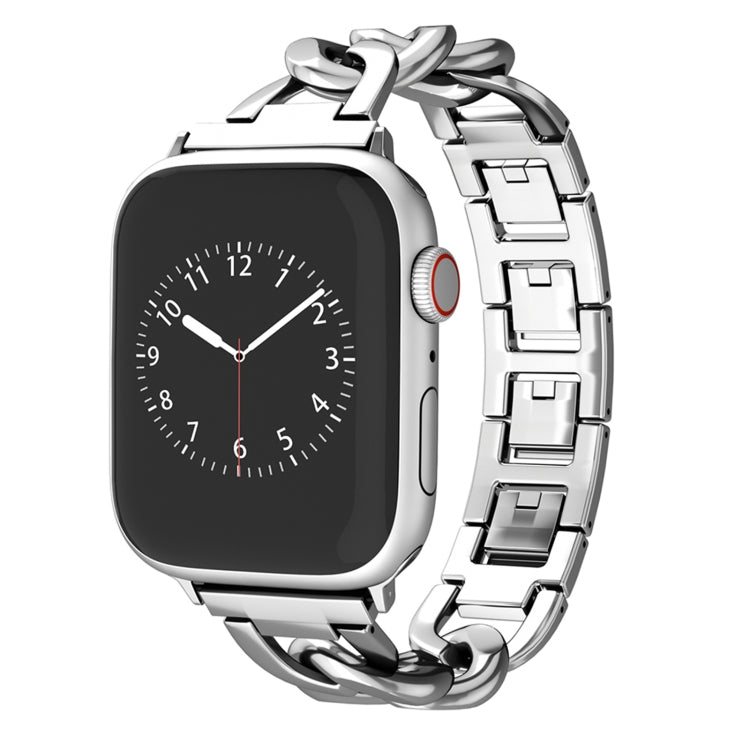 For Apple Watch Series 6 44mm Quick-Release Metal Chain Watch Band(Silver) - free shipping - PMC TechLife - Order now!