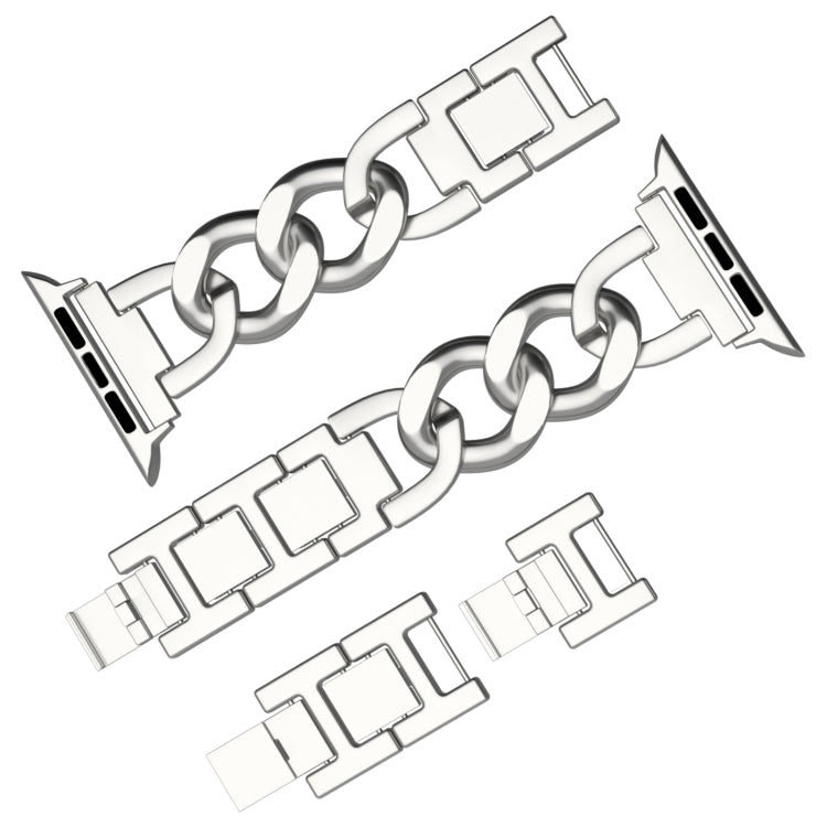 For Apple Watch Series 3 42mm Quick-Release Metal Chain Watch Band(Silver) - free shipping - PMC TechLife - Order now!