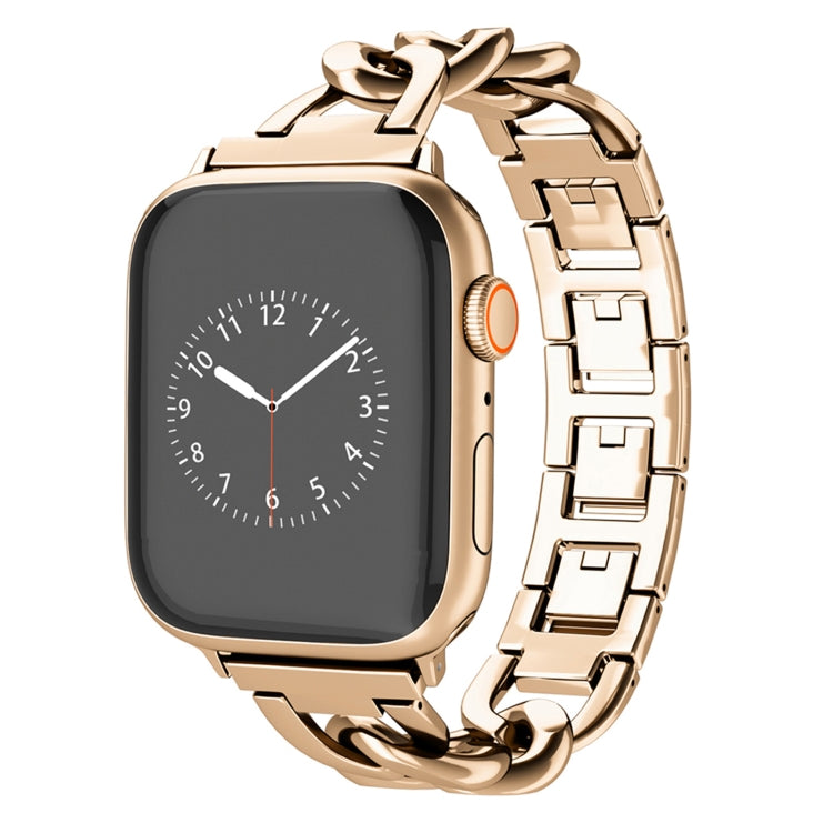 For Apple Watch Series 5 40mm Quick-Release Metal Chain Watch Band(Rose Gold) - free shipping - PMC TechLife - Order now!