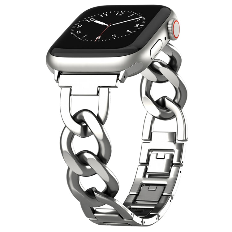 For Apple Watch Series 4 40mm Quick-Release Metal Chain Watch Band(Silver) - free shipping - PMC TechLife - Order now!
