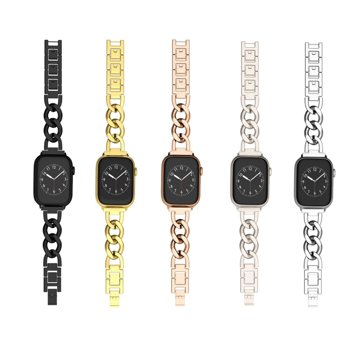 For Apple Watch Series 4 44mm Quick-Release Metal Chain Watch Band(Silver) - free shipping - PMC TechLife - Order now!