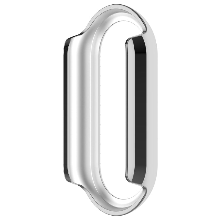 For Xiaomi Smart Band 9 Diamond Half Coverage Hollow PC Watch Protective Case(Silver) - Watch Cases by PMC TechLife | Online Shopping South Africa | PMC TechLife | Buy Now Pay Later Mobicred