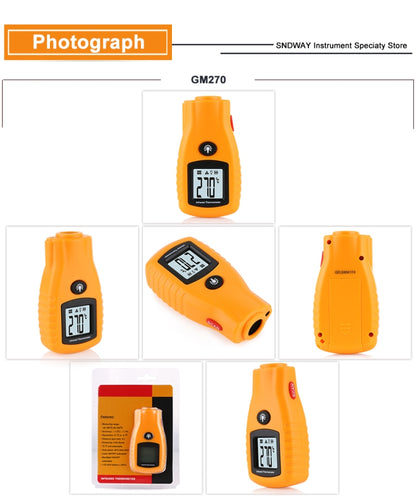 GM270 Digital Non-Contact IR Infrared Laser Temperature Thermometer - Thermostat & Thermometer by PMC Jewellery | Online Shopping South Africa | PMC Jewellery | Buy Now Pay Later Mobicred