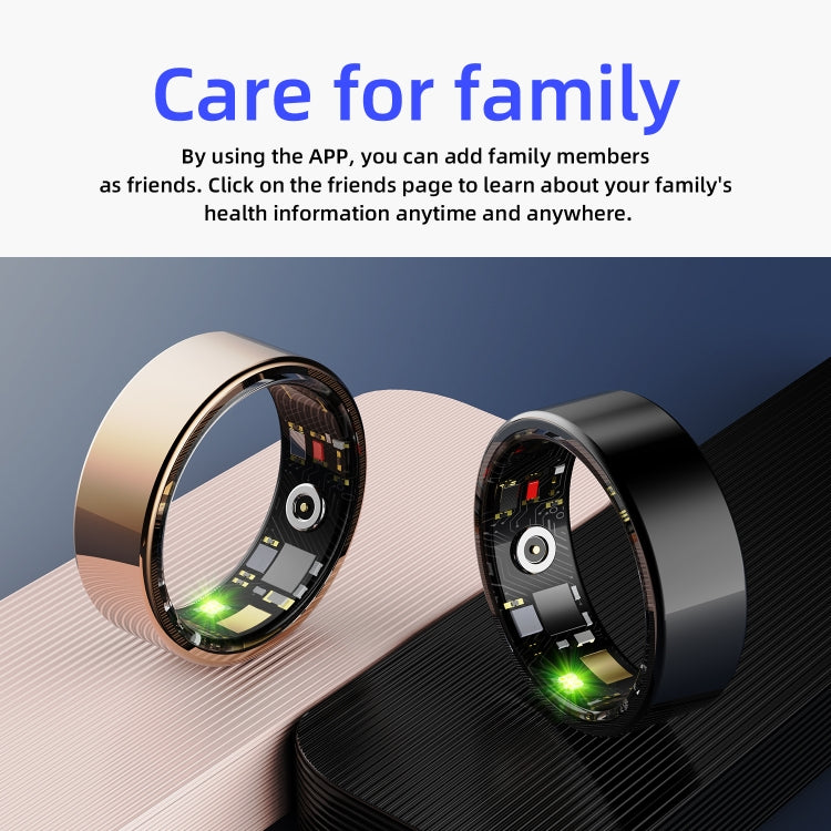 R11M SIZE 7 Smart Ring, Support Heart Rate / Blood Oxygen / Sleep / Multiple Sports Modes(Black) - Smart Rings / Smart Telephones by PMC TechLife | Online Shopping South Africa | PMC TechLife | Buy Now Pay Later Mobicred