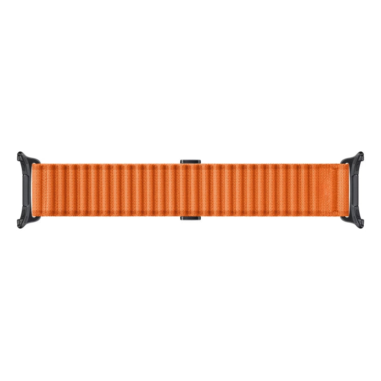 For Apple Watch Ultra 49mm Off Road Magnetic Buckle Braided Nylon Watch Band(Orange) - Watch Bands by PMC Jewellery | Online Shopping South Africa | PMC Jewellery | Buy Now Pay Later Mobicred