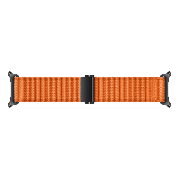 For Apple Watch Ultra 49mm Off Road Magnetic Buckle Braided Nylon Watch Band(Orange) - Watch Bands by PMC Jewellery | Online Shopping South Africa | PMC Jewellery | Buy Now Pay Later Mobicred