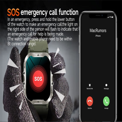 T26 1.96 inch Color Screen Smart Watch, Support Bluetooth Call / Health Monitoring(Black) - Smart Watches by PMC Jewellery | Online Shopping South Africa | PMC Jewellery | Buy Now Pay Later Mobicred