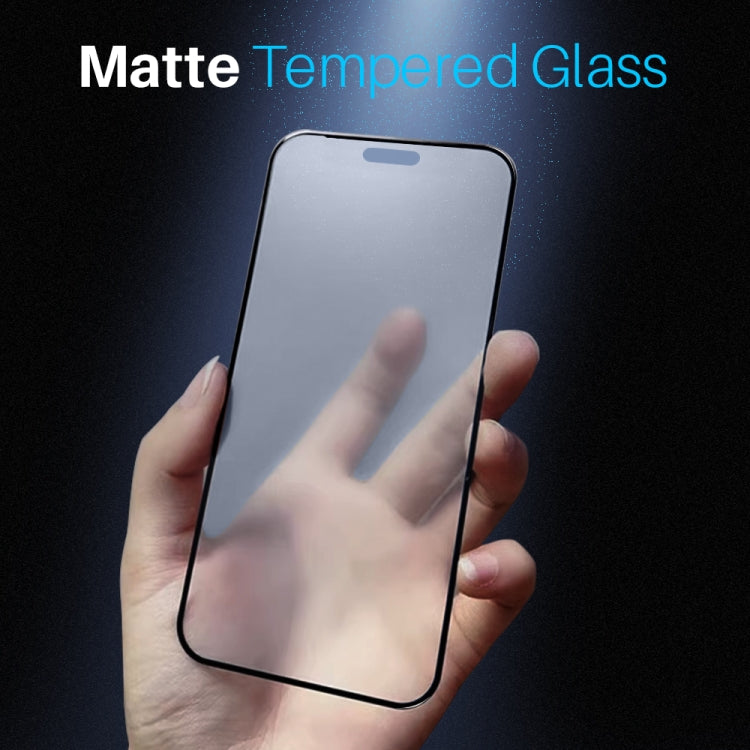 For iPhone 16 Pro Max NORTHJO Matte Silkscreen Anti-Fingerprint Tempered Glass Film - iPhone 16 Pro Max Tempered Glass by NORTHJO | Online Shopping South Africa | PMC Jewellery | Buy Now Pay Later Mobicred