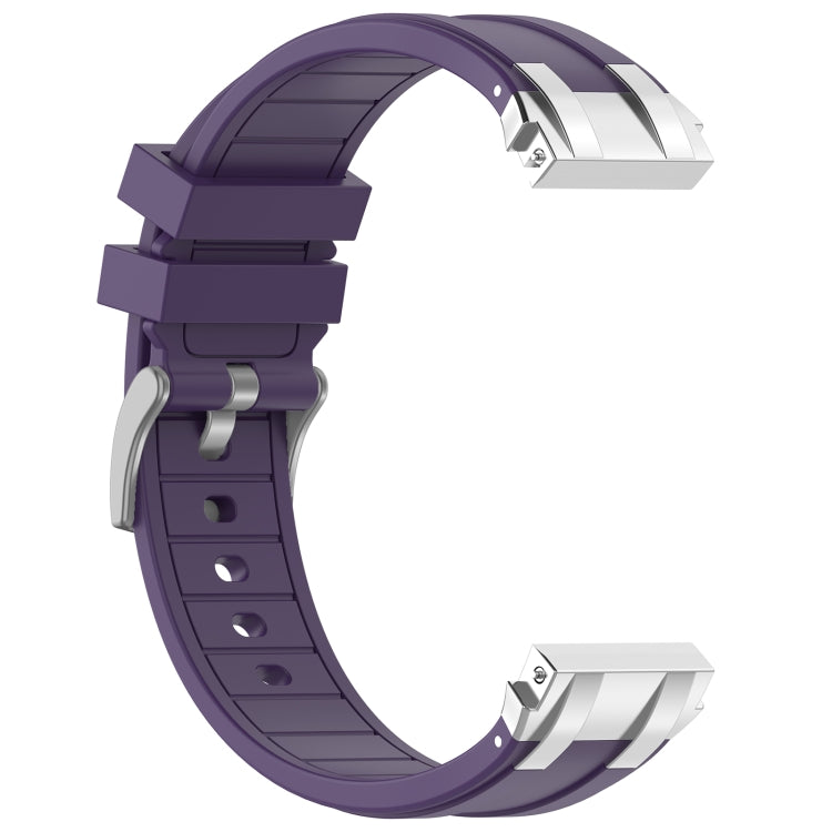 For Amazfit Bip U 20mm Quick Release Silver Buckle Royal Silicone Watch Band(Purple) - free shipping - PMC TechLife - Order now!