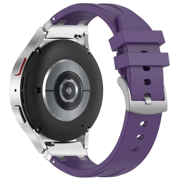 For Amazfit Pop 20mm Quick Release Silver Buckle Royal Silicone Watch Band(Purple) - free shipping - PMC TechLife - Order now!