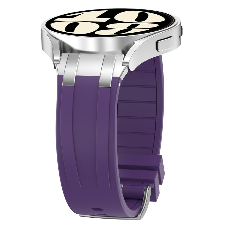 For Amazfit Bip S 20mm Quick Release Silver Buckle Royal Silicone Watch Band(Purple) - free shipping - PMC TechLife - Order now!