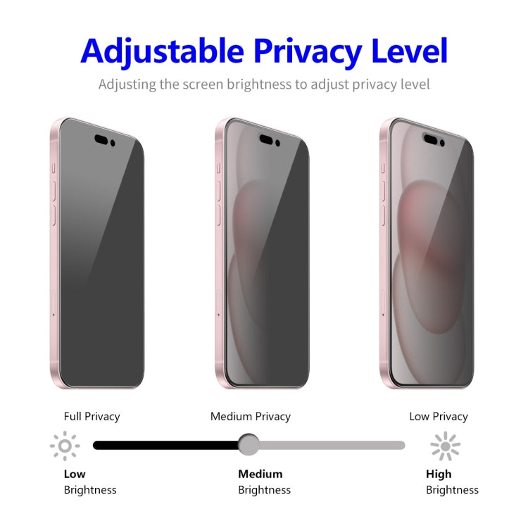 For iPhone 16 5pcs ENKAY Hat-Prince 28 Degree Anti-peeping Privacy Tempered Glass Film - iPhone 16 Tempered Glass by ENKAY | Online Shopping South Africa | PMC Jewellery | Buy Now Pay Later Mobicred