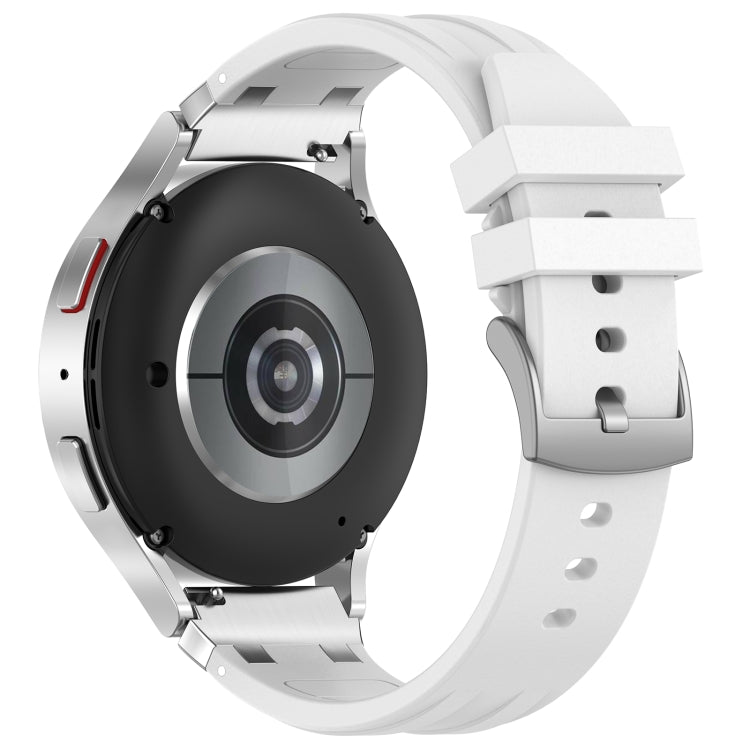 For Honor Magic Watch 22mm Quick Release Silver Buckle Royal Silicone Watch Band(White) - free shipping - PMC TechLife - Order now!
