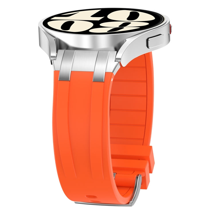 For Honor Magic Watch 22mm Quick Release Silver Buckle Royal Silicone Watch Band(Orange) - free shipping - PMC TechLife - Order now!