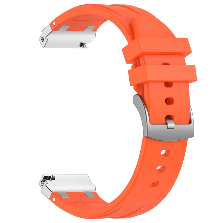 For Honor Magic Watch 22mm Quick Release Silver Buckle Royal Silicone Watch Band(Orange) - free shipping - PMC TechLife - Order now!