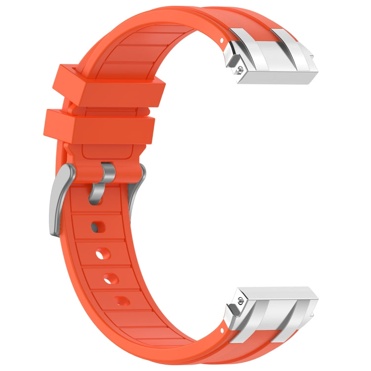 For Honor Magic Watch 22mm Quick Release Silver Buckle Royal Silicone Watch Band(Orange) - free shipping - PMC TechLife - Order now!