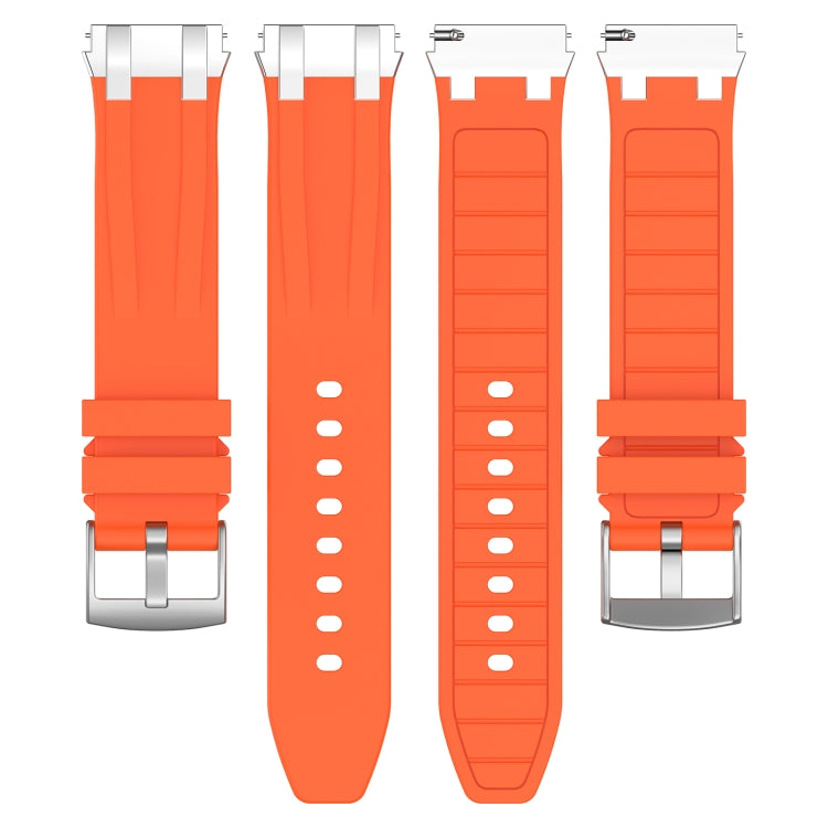 For Honor Magic Watch 22mm Quick Release Silver Buckle Royal Silicone Watch Band(Orange) - free shipping - PMC TechLife - Order now!