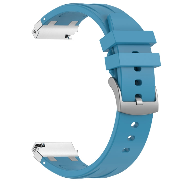 For Honor Magic Watch 22mm Quick Release Silver Buckle Royal Silicone Watch Band(Sea Blue) - free shipping - PMC TechLife - Order now!