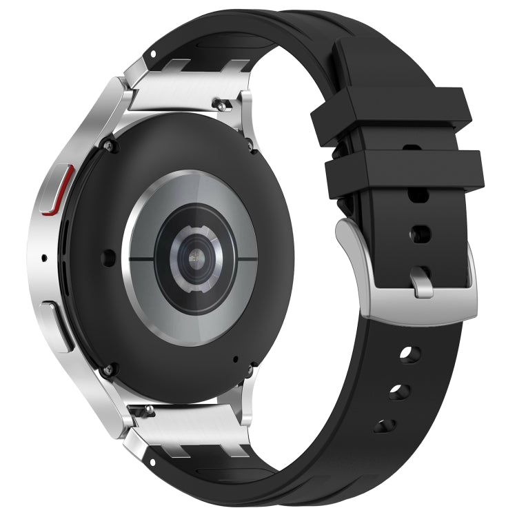 For Honor Magic Watch 22mm Quick Release Silver Buckle Royal Silicone Watch Band(Black) - free shipping - PMC TechLife - Order now!