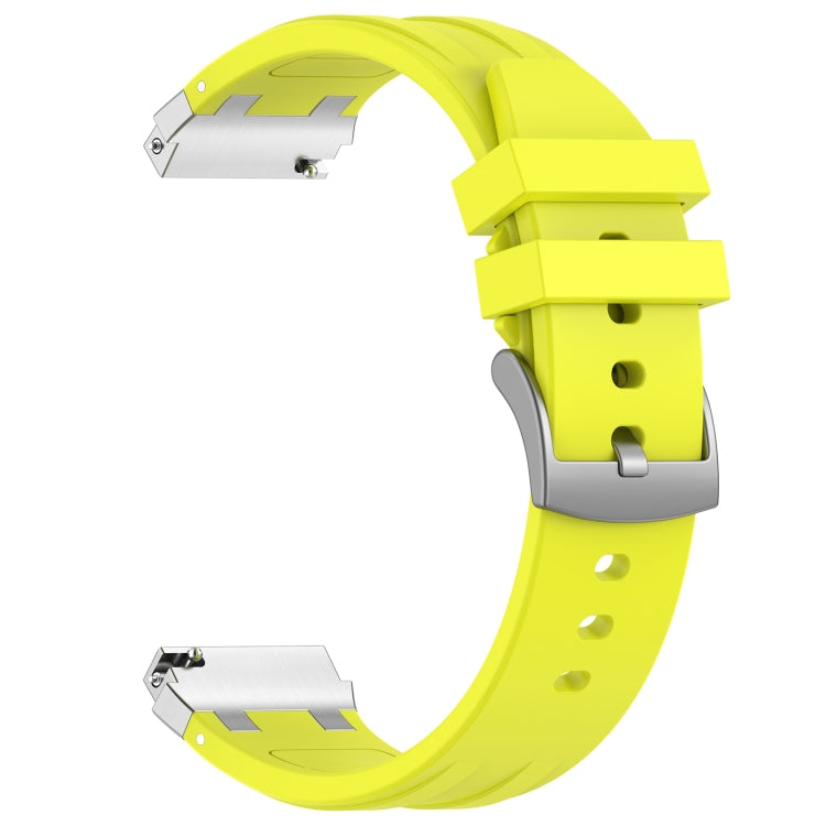 For Honor Magic Watch 22mm Quick Release Silver Buckle Royal Silicone Watch Band(Vital Yellow) - free shipping - PMC TechLife - Order now!