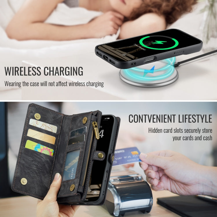 For iPhone 16 Pro CaseMe 008 Detachable Multifunctional Leather Phone Case(Black) - iPhone 16 Pro Cases by CaseMe | Online Shopping South Africa | PMC TechLife | Buy Now Pay Later Mobicred