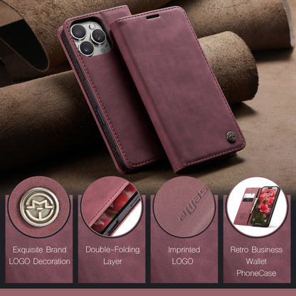 For iPhone 16 Pro Max CaseMe 013 Multifunctional Horizontal Flip Leather Phone Case(Red) - iPhone 16 Pro Max Cases by CaseMe | Online Shopping South Africa | PMC Jewellery | Buy Now Pay Later Mobicred