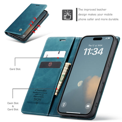 For iPhone 16 Pro Max CaseMe 013 Multifunctional Horizontal Flip Leather Phone Case(Blue) - iPhone 16 Pro Max Cases by CaseMe | Online Shopping South Africa | PMC Jewellery | Buy Now Pay Later Mobicred