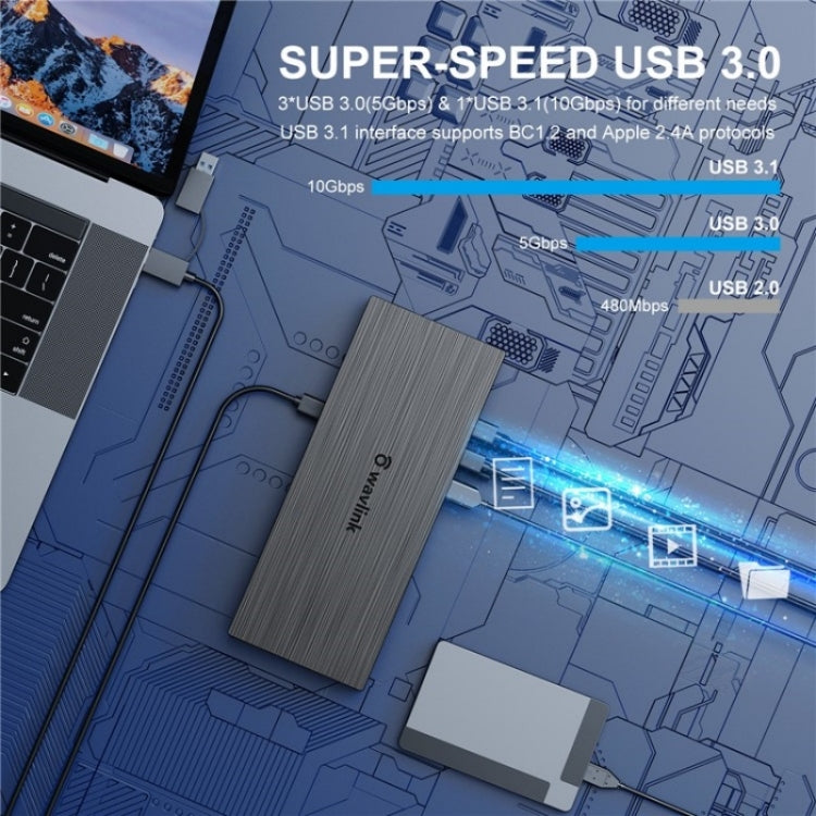 WAVLINK UG69PD8 Pro 18-in-1 DP / HD 5K Quadruple Display USB C Universal Docking Station, Plug:AU Plug - free shipping - PMc TechLife - Order now!