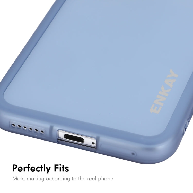 For Huawei Pura 70 ENKAY Hat-Prince Translucent Matte TPU Phone Case with Lens Film(White) - Huawei Cases by ENKAY | Online Shopping South Africa | PMC Jewellery | Buy Now Pay Later Mobicred