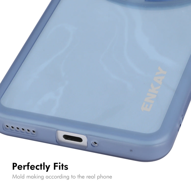 For Honor Magic6 ENKAY Hat-Prince Translucent Matte TPU Phone Case with Lens Film(Purple) - free shipping - PMC Jewellery - Order now!