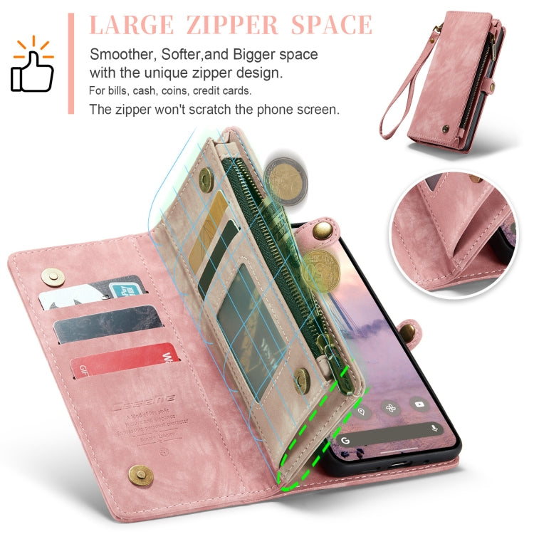 For Google Pixel 9 Pro XL CaseMe 008 Detachable Multifunctional Leather Phone Case(Pink) - free shipping - PMC Jewellery - Order now!