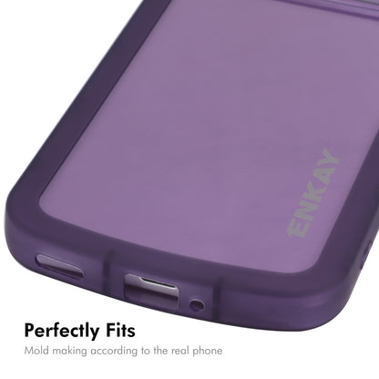 For Redmi K70 Ultra ENKAY Hat-Prince Translucent Matte TPU Shockproof Phone Case(Purple) - Xiaomi Cases by ENKAY | Online Shopping South Africa | PMC Jewellery | Buy Now Pay Later Mobicred