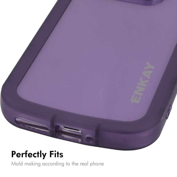 For Xiaomi 14 ENKAY Hat-Prince Translucent Matte TPU Shockproof Phone Case(Black) - 14 Cases by ENKAY | Online Shopping South Africa | PMC Jewellery | Buy Now Pay Later Mobicred