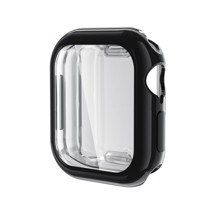 For Apple Watch Series 10 42mm Full Coverage TPU Electroplated Watch Case(Black) - Watch Cases by PMC TechLife | Online Shopping South Africa | PMC TechLife | Buy Now Pay Later Mobicred