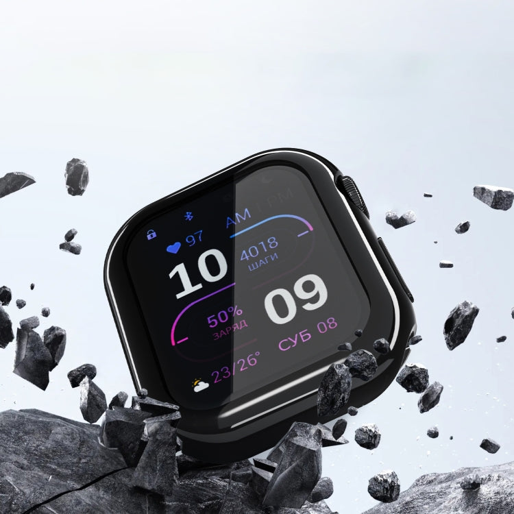 For Apple Watch Series 10 46mm Full Coverage TPU Electroplated Watch Case(Midnight Blue) - Watch Cases by PMC TechLife | Online Shopping South Africa | PMC TechLife | Buy Now Pay Later Mobicred