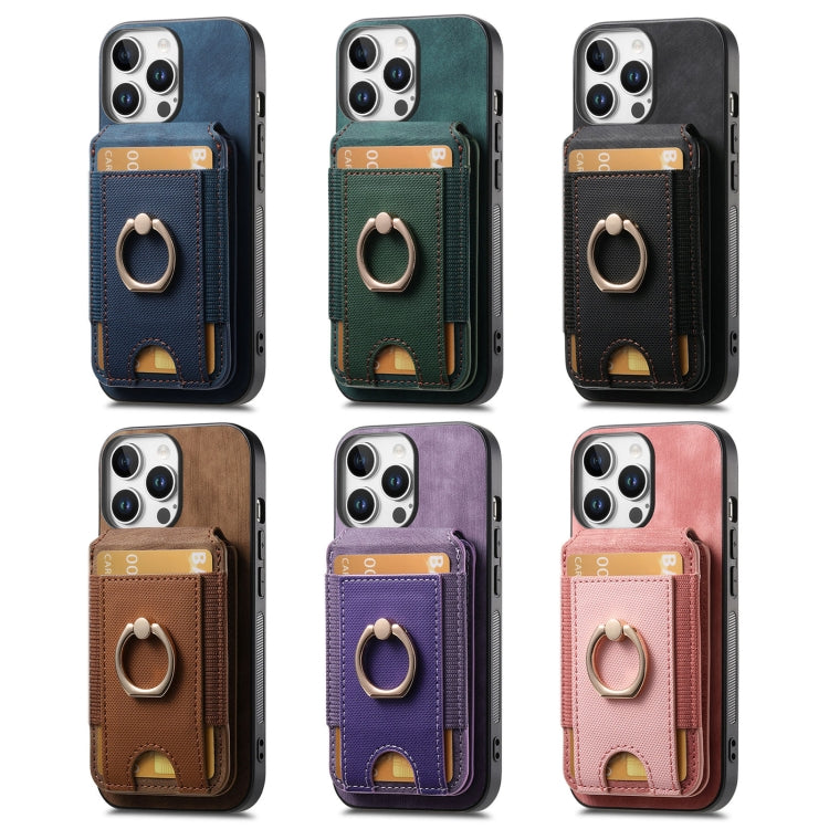 For iPhone 16e Retro Splitable Magnetic Stand Card Bag Leather Phone Case(Blue) - iPhone 16e Cases by PMC TechLife | Online Shopping South Africa | PMC TechLife | Buy Now Pay Later Mobicred