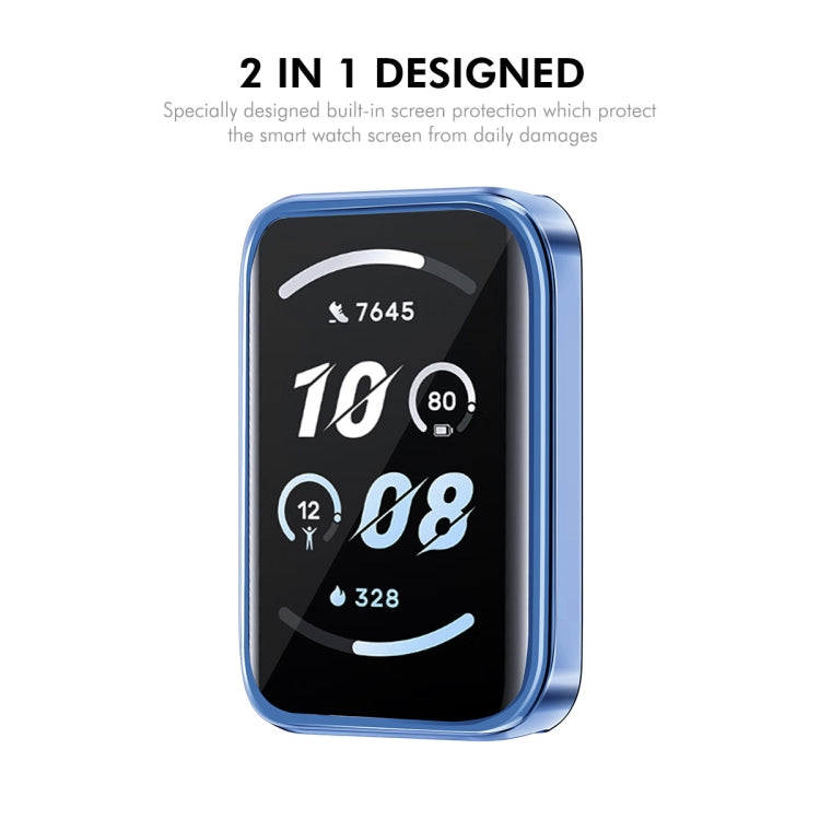 For Honor Band 9 ENKAY Hat-Prince Full Coverage Electroplated Soft TPU Case with Screen Protection(Transparent) - free shipping - PMc TechLife - Order now!