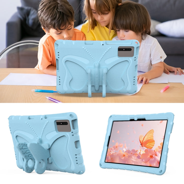 For Lenovo Tab M11 / Xiaoxin Pad 11 2024 Butterfly Bracket EVA Shockproof Tablet Case(Light Blue) - Lenovo by PMC Jewellery | Online Shopping South Africa | PMC Jewellery | Buy Now Pay Later Mobicred